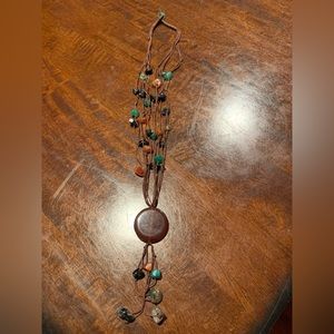 Beautiful natural stone statement necklace